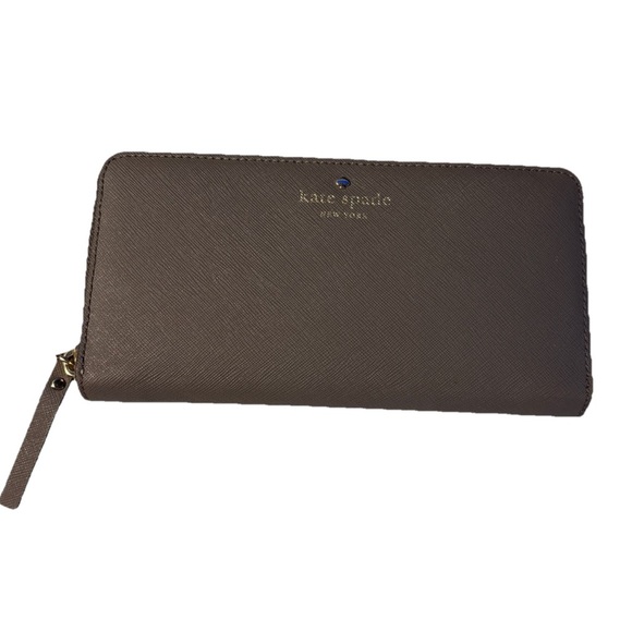 kate spade Handbags - Kate Spade Laurel Way Neda Saffiano leather Wallet in Thunder CL